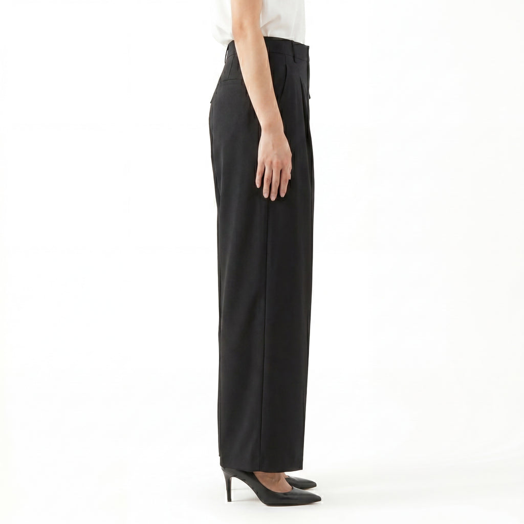 Noir Patch Pocket Formal Pants
