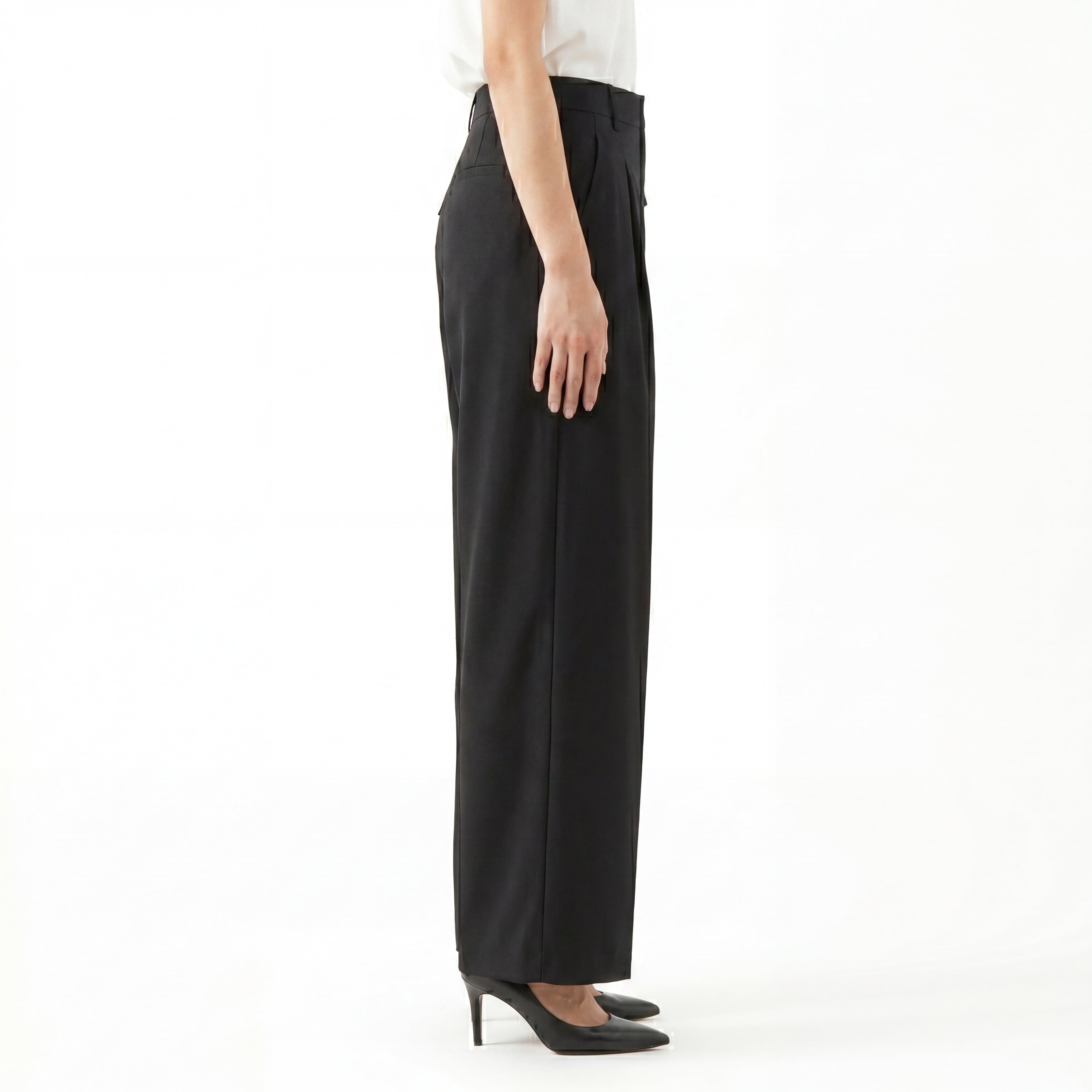 Noir Patch Pocket Formal Pants