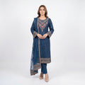 Mohagni Gulnoor Sapphire Bloom – 3PC Lawn Suit