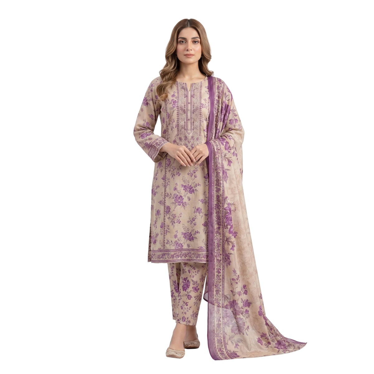 Muskin Sand Bloom – 3PC Suit