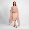 Muskin Peach Flora – 3PC Suit