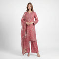 Muskin Crimson Flora – 3PC Suit