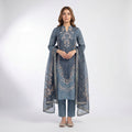 Mohagni Andaz Azure Bloom – 3PC Lawn Suit