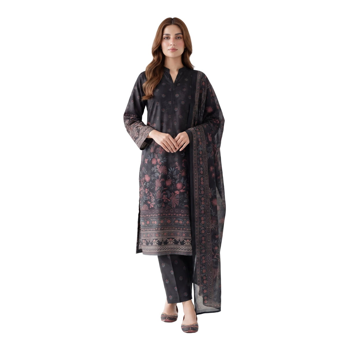Mohagni Andaz Midnight Noir – 3PC Lawn Suit