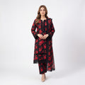 Mohagni Gulnoor Crimson Noir – 3PC Lawn Suit