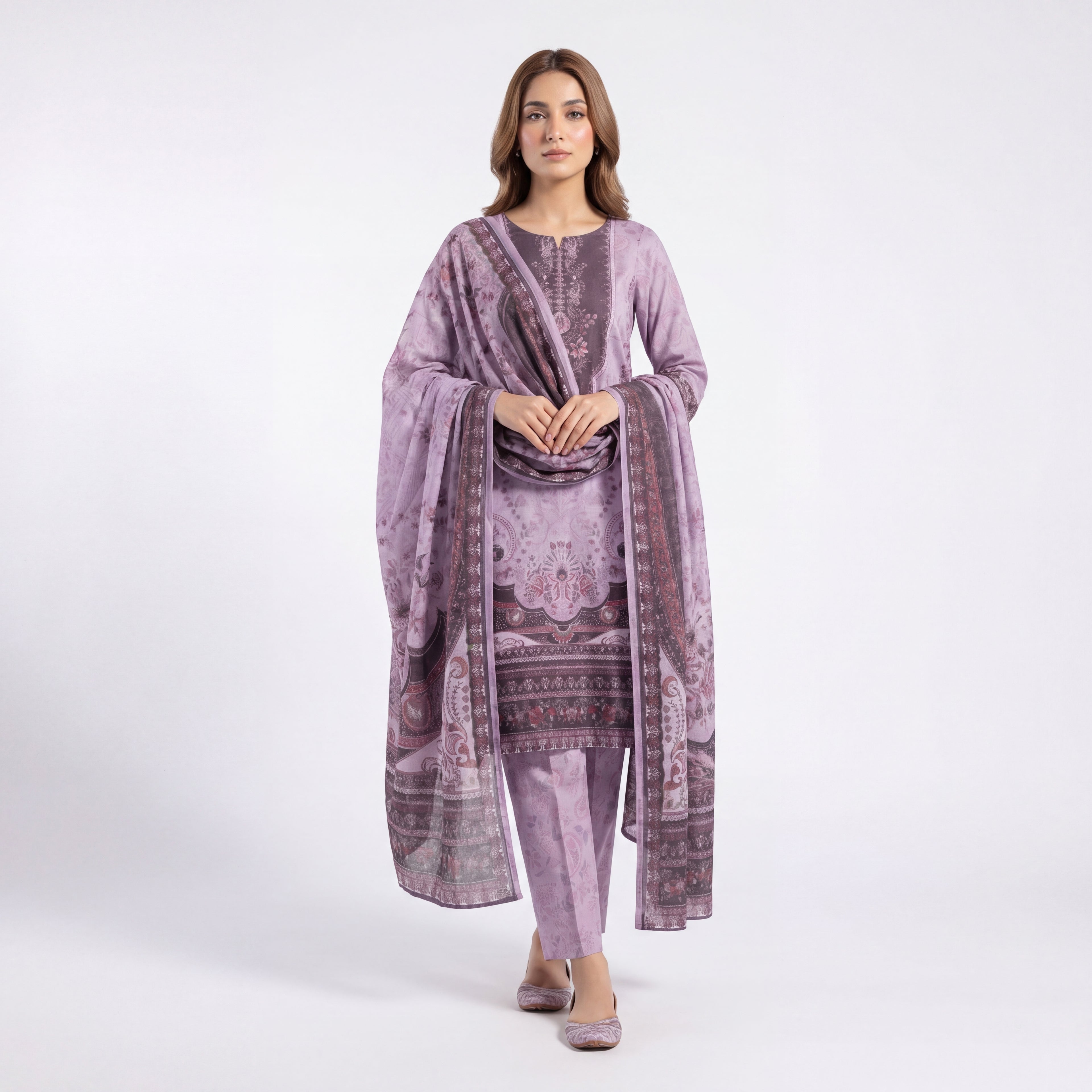 Mohagni Andaz Royal Amethyst – 3PC Lawn Suit