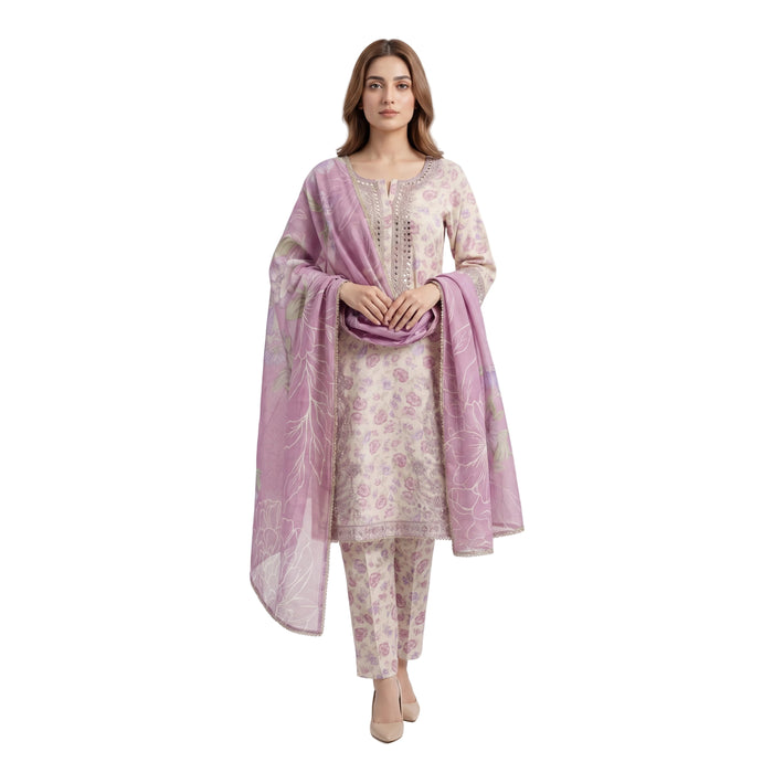 Muskin Blush Garden – 3PC Suit