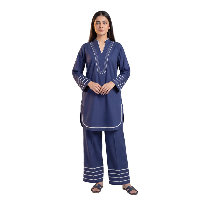 Cobalt Stripe Striped Women's Co-Ord