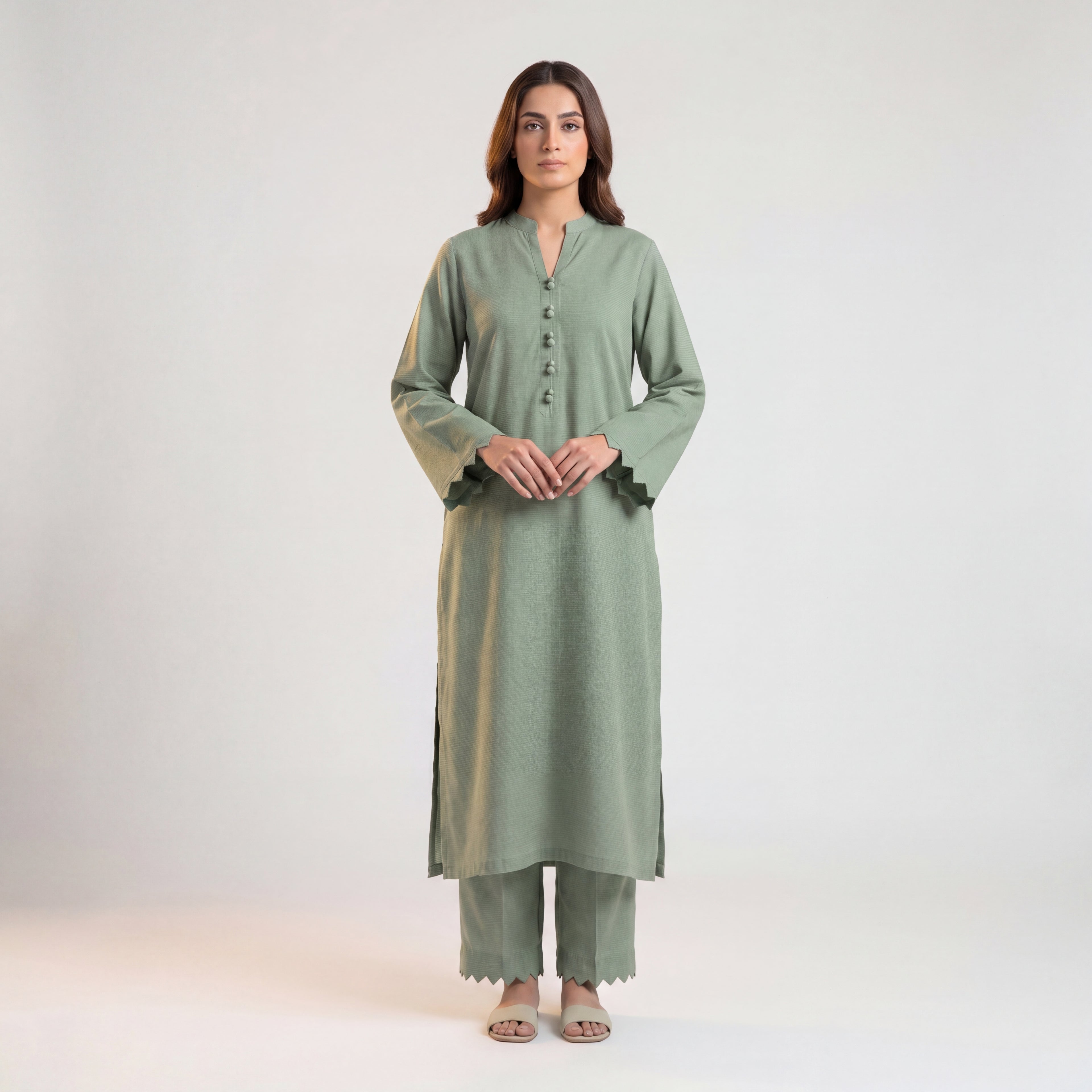 Sage Pom Co-ord