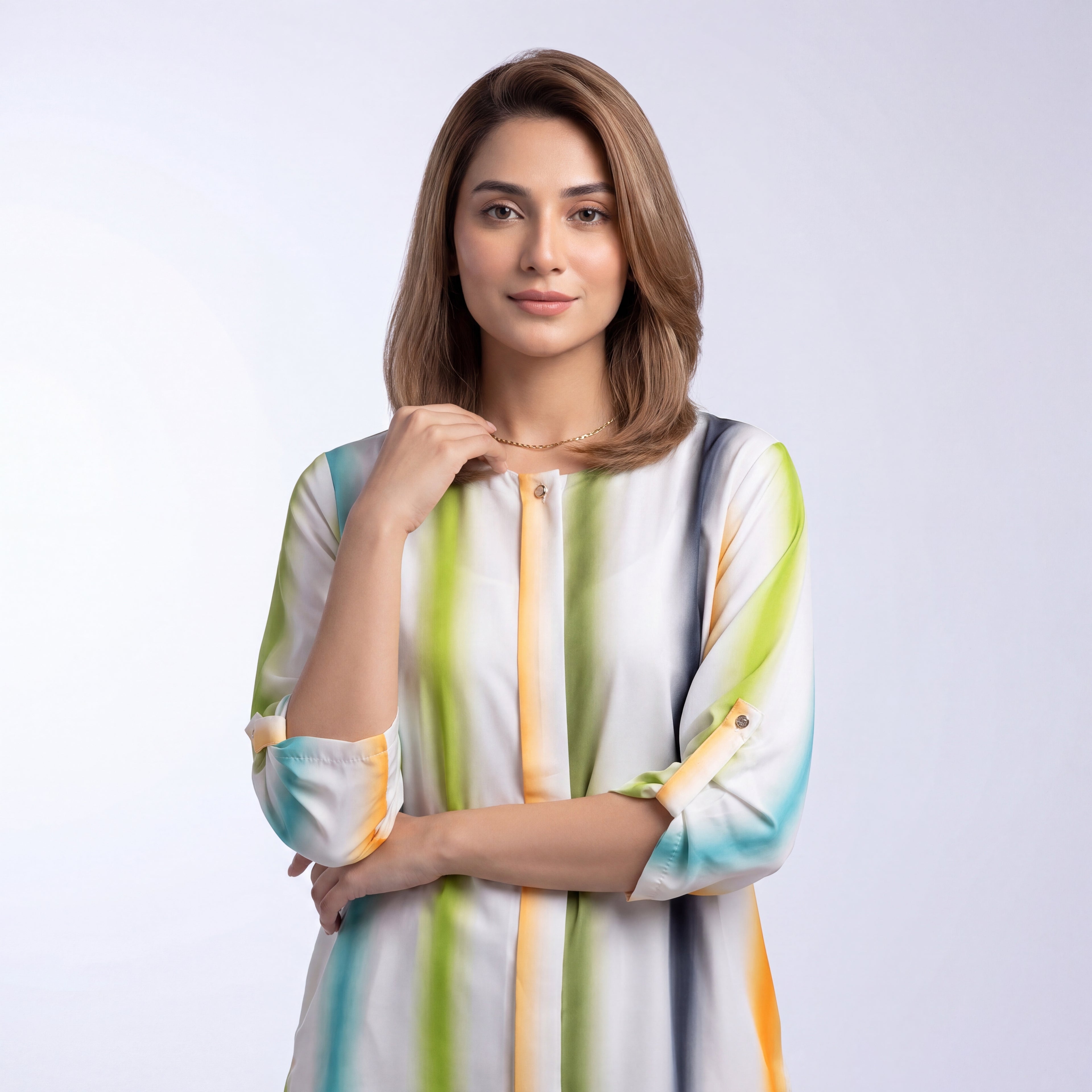 Watercolor Stripe Top