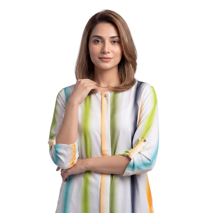 Watercolor Stripe Top