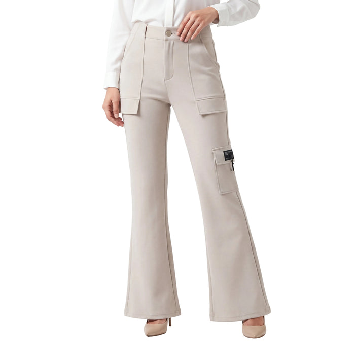 Stone Utility Flare Trouser