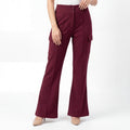 Merlot Cargo Flare Trouser