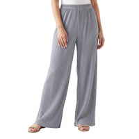 Slate Pleat Palazzo Trouser