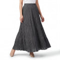 Graphite Crinkle Tier Skirt