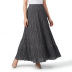 Graphite Crinkle Tier Skirt