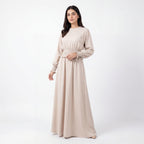 Latte Smocked Waist Maxi