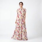 Bloom Ruffle Chiffon Maxi