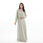 Sage Lace Overlay Maxi