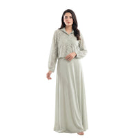 Sage Lace Overlay Maxi