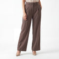 Mocha Wide Leg Formal Pants