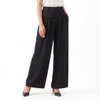 Noir Patch Pocket Formal Pants