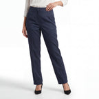 Navy Straight Leg Formal Pants