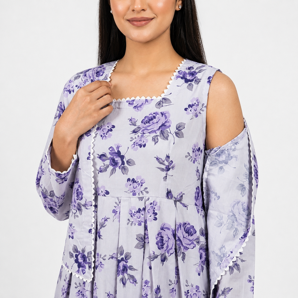 Violet Petals Maxi