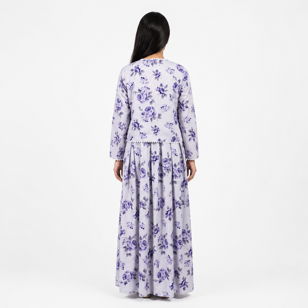 Violet Petals Maxi