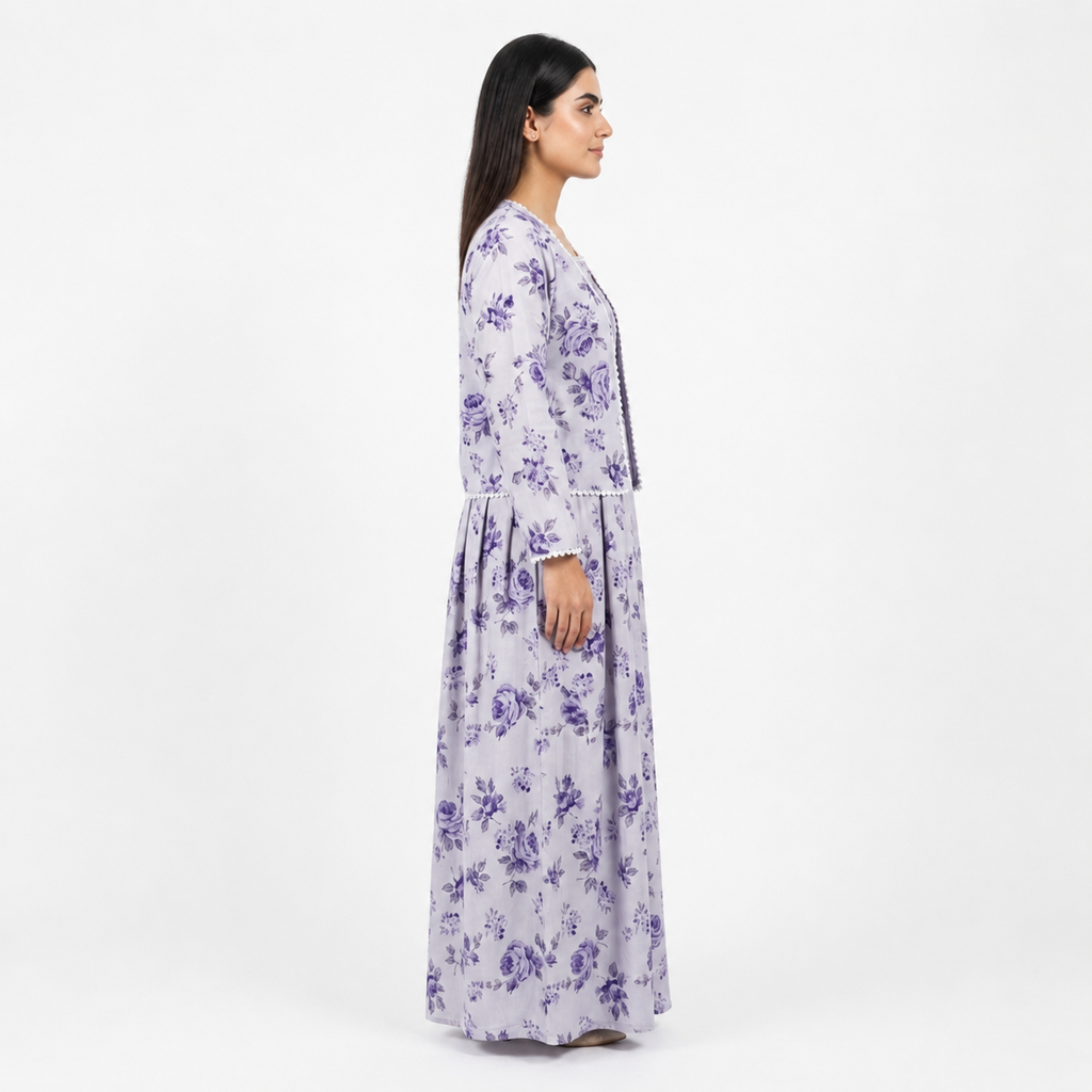 Violet Petals Maxi