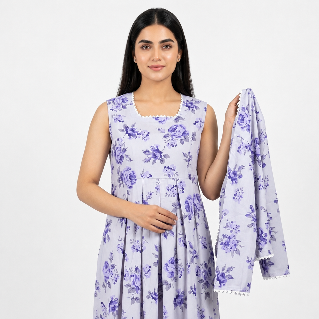 Violet Petals Maxi